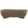 Bonsaischale 26x19.5x8cm Grau Rechteckig Unglasiert -Empfohlener Shop für Topfpflanzen h26 165 gr