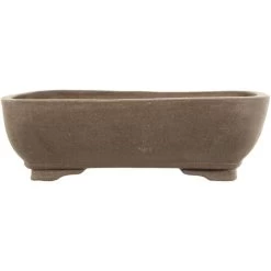 Bonsaischale 26x19.5x8cm Grau Rechteckig Unglasiert