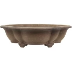 Bonsaischale 26x23.5x7.5cm Antik-Grau Sonstige Form Unglasiert