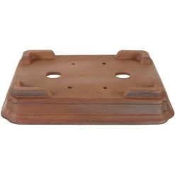 Bonsaischale 30x25.5x5.5cm Antik-Braun Rechteckig Unglasiert -Empfohlener Shop für Topfpflanzen h30 152 ab2