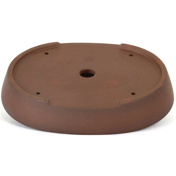 Bonsaischale 33x25.5x5.5cm Antik-Braun Oval Unglasiert 4 Bonsaischale 33x25.5x5.5cm Antik-Braun Oval Unglasiert – Bild 2