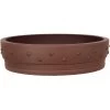 Bonsaischale 34.5x34.5x9cm Braun Rund Unglasiert -Empfohlener Shop für Topfpflanzen h35 613 b