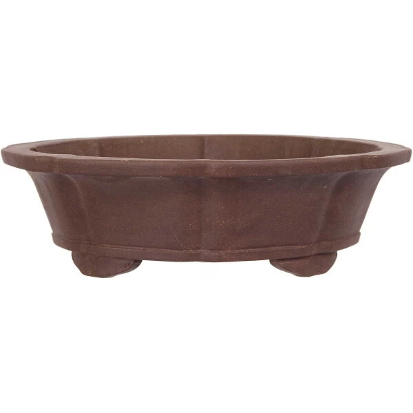 Bonsaischale 35x35x10cm Braun Rund Unglasiert 3 Bonsaischale 35x35x10cm Braun Rund Unglasiert