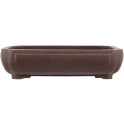 Bonsaischale 35.5x25.5x8.5cm Braun Rechteckig Unglasiert