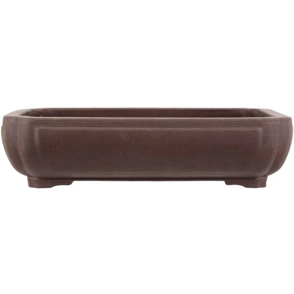 Bonsaischale 35.5x25.5x8.5cm Braun Rechteckig Unglasiert 3 Bonsaischale 35.5x25.5x8.5cm Braun Rechteckig Unglasiert