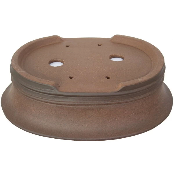 Bonsaischale 35.5x28x10cm Antik-Braun Oval Unglasiert 4 Bonsaischale 35.5x28x10cm Antik-Braun Oval Unglasiert – Bild 2