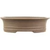 Bonsaischale 36x29x10cm Grau Oval Unglasiert -Empfohlener Shop für Topfpflanzen h36 435 gr