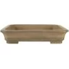 Bonsaischale 40x32x8.5cm Antik-Grau Rechteckig Unglasiert -Empfohlener Shop für Topfpflanzen h40 152 ag
