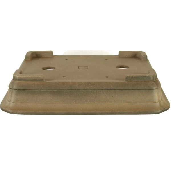 Bonsaischale 40x32x8.5cm Antik-Grau Rechteckig Unglasiert 4 Bonsaischale 40x32x8.5cm Antik-Grau Rechteckig Unglasiert – Bild 2