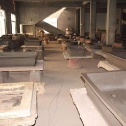 Bonsaischale 40x32x10cm Braun Rechteckig Unglasiert -Empfohlener Shop für Topfpflanzen h40 199 b5