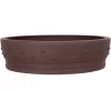 Bonsaischale 40x40x11.5cm Braun Rund Unglasiert
