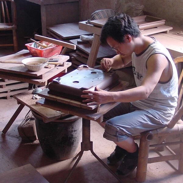 Bonsaischale 40x40x11.5cm Braun Rund Unglasiert 6 Bonsaischale 40x40x11.5cm Braun Rund Unglasiert – Bild 4