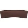 Bonsaischale 40.5x33x11cm Braun Rechteckig Unglasiert -Empfohlener Shop für Topfpflanzen h41 176 b