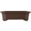Bonsaischale 43.5x34x13cm Dunkelbraun Rechteckig Unglasiert -Empfohlener Shop für Topfpflanzen h44 197 db