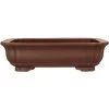 Bonsaischale 48x39x13cm Braun Rechteckig Unglasiert -Empfohlener Shop für Topfpflanzen h48 197 b