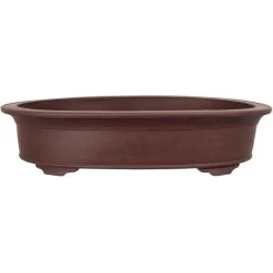 Bonsaischale 60x43.5x13.5cm Braun Oval Unglasiert