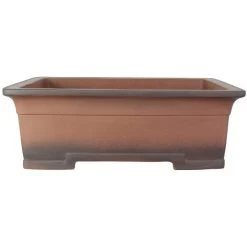 Bonsaischale 76.5x54x26cm Antik-Braun Rechteckig Unglasiert