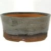 Bonsaischale 16x16.5x7.5cm Stahlblau Rund Glasiert -Empfohlener Shop für Topfpflanzen p16ru23012d