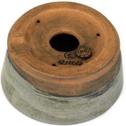 Bonsaischale 16x16.5x7.5cm Stahlblau Rund Glasiert -Empfohlener Shop für Topfpflanzen p16ru23012d3