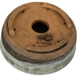 Bonsaischale 17.5x17.5x6.5cm Stahlblau Rund Glasiert -Empfohlener Shop für Topfpflanzen p18ru23006d3