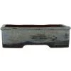 Bonsaischale 23x18x6.5cm Stahlblau Rechteckig Glasiert -Empfohlener Shop für Topfpflanzen p23re23023a