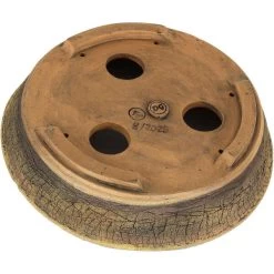 Bonsaischale 23x23x5cm Hellbraun Rund Unglasiert -Empfohlener Shop für Topfpflanzen p23ru23008d3