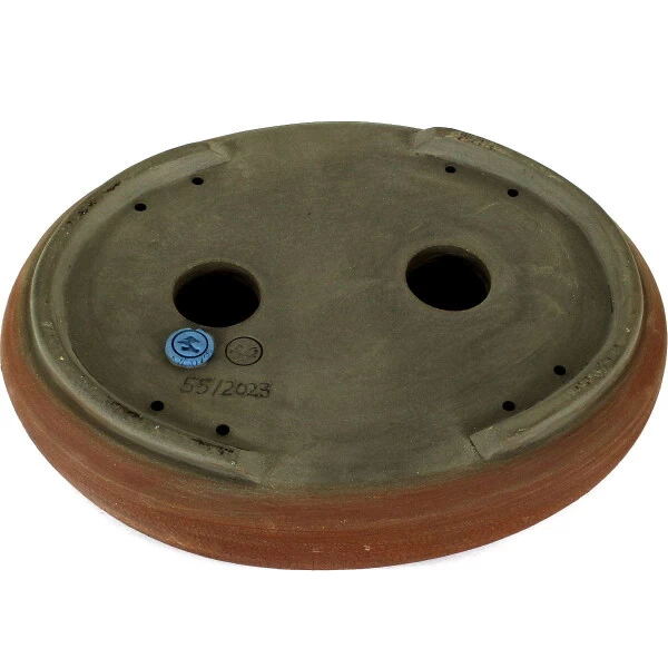 Bonsaischale 26.5x21x6cm Rotbraun Oval Unglasiert 5 Bonsaischale 26.5x21x6cm Rotbraun Oval Unglasiert – Bild 3