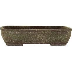 Bonsaischale 29x23x6.5cm Gelbbraun Rechteckig Unglasiert -Empfohlener Shop für Topfpflanzen p29re x0082