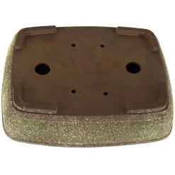 Bonsaischale 29x23x6.5cm Gelbbraun Rechteckig Unglasiert -Empfohlener Shop für Topfpflanzen p29re x0083