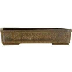 Bonsaischale 35x25x7.5cm Braun Rechteckig Unglasiert -Empfohlener Shop für Topfpflanzen p35re x0362