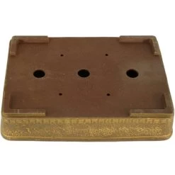 Bonsaischale 35x25x7.5cm Braun Rechteckig Unglasiert -Empfohlener Shop für Topfpflanzen p35re x0363