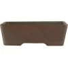 Bonsaischale 15x11x5cm Dunkelbraun Rechteckig Unglasiert -Empfohlener Shop für Topfpflanzen s15 026 db