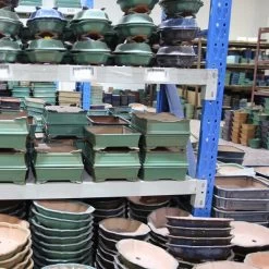 Bonsaischale 16.5x13x5.5cm Dunkelbraun Rechteckig Unglasiert -Empfohlener Shop für Topfpflanzen s17 025 db7