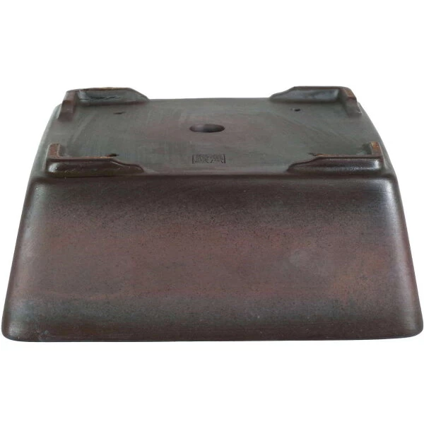 Bonsaischale 21x21x8.5cm Dunkelbraun Sonstige Form Unglasiert 4 Bonsaischale 21x21x8.5cm Dunkelbraun Sonstige Form Unglasiert – Bild 2