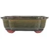 Bonsaischale 25.5x20.5x8cm Dunkeloliv Sonstige Form Glasiert -Empfohlener Shop für Topfpflanzen s26 821 do
