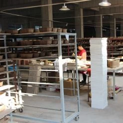 Bonsaischale 28x20.5x6.5cm Dunkelbraun Rechteckig Unglasiert -Empfohlener Shop für Topfpflanzen s28 020 db5