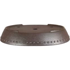 Bonsaischale 32.5x26x5.5cm Dunkelbraun Oval Unglasiert -Empfohlener Shop für Topfpflanzen s33 310 db3