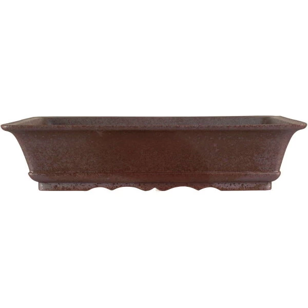 Bonsaischale 37.5x27x8.5cm Dunkelbraun Rechteckig Unglasiert 3 Bonsaischale 37.5x27x8.5cm Dunkelbraun Rechteckig Unglasiert