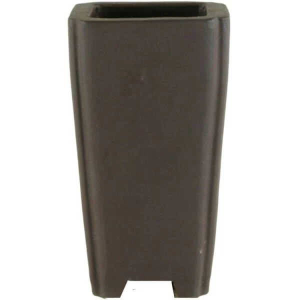 Bonsaischale 4.5x4.5x8cm Handarbeit Dunkelbraun Quadratisch Unglasiert 3 Bonsaischale 4.5x4.5x8cm Handarbeit Dunkelbraun Quadratisch Unglasiert