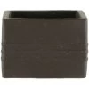 Bonsaischale 5.5x5.5x4cm Handarbeit Dunkelbraun Quadratisch Unglasiert -Empfohlener Shop für Topfpflanzen y06 861 db