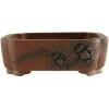 Bonsaischale 12.5x10x4.3cm Masteredition Antik Braun Rechteckig Unglasiert -Empfohlener Shop für Topfpflanzen y13 133 b