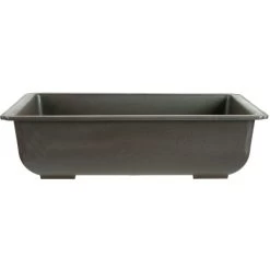 Bonsaischale 35x25.5x9.5cm Dunkelbraun Rechteckig Kunststoff