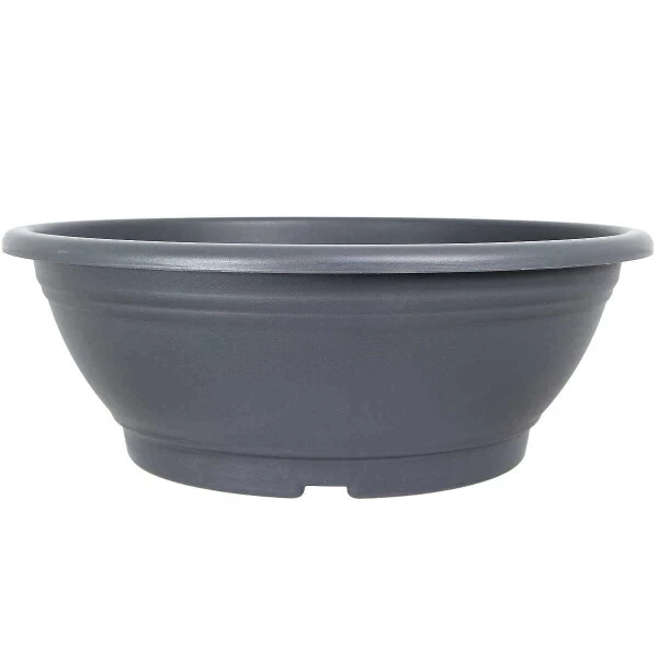 Bonsaischale 50x50x18cm Grau Rund Kunststoff 3 Bonsaischale 50x50x18cm Grau Rund Kunststoff